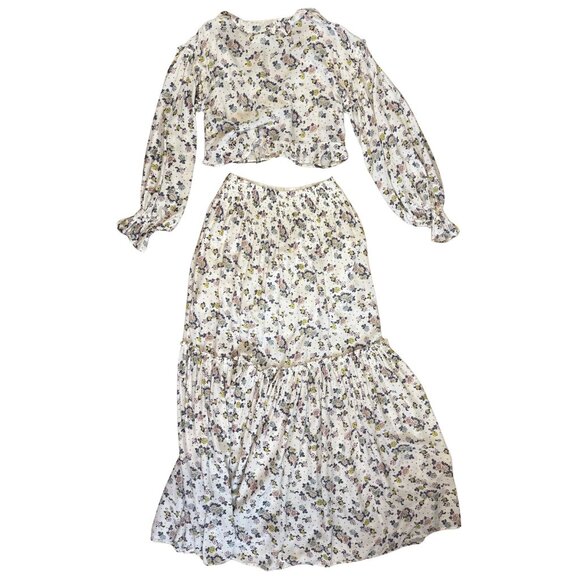 FREE PEOPLE Secret Garden Maxi Skirt Set $168 NWT XS - Picture 7 of 8